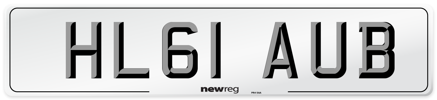 HL61 AUB Number Plate from New Reg